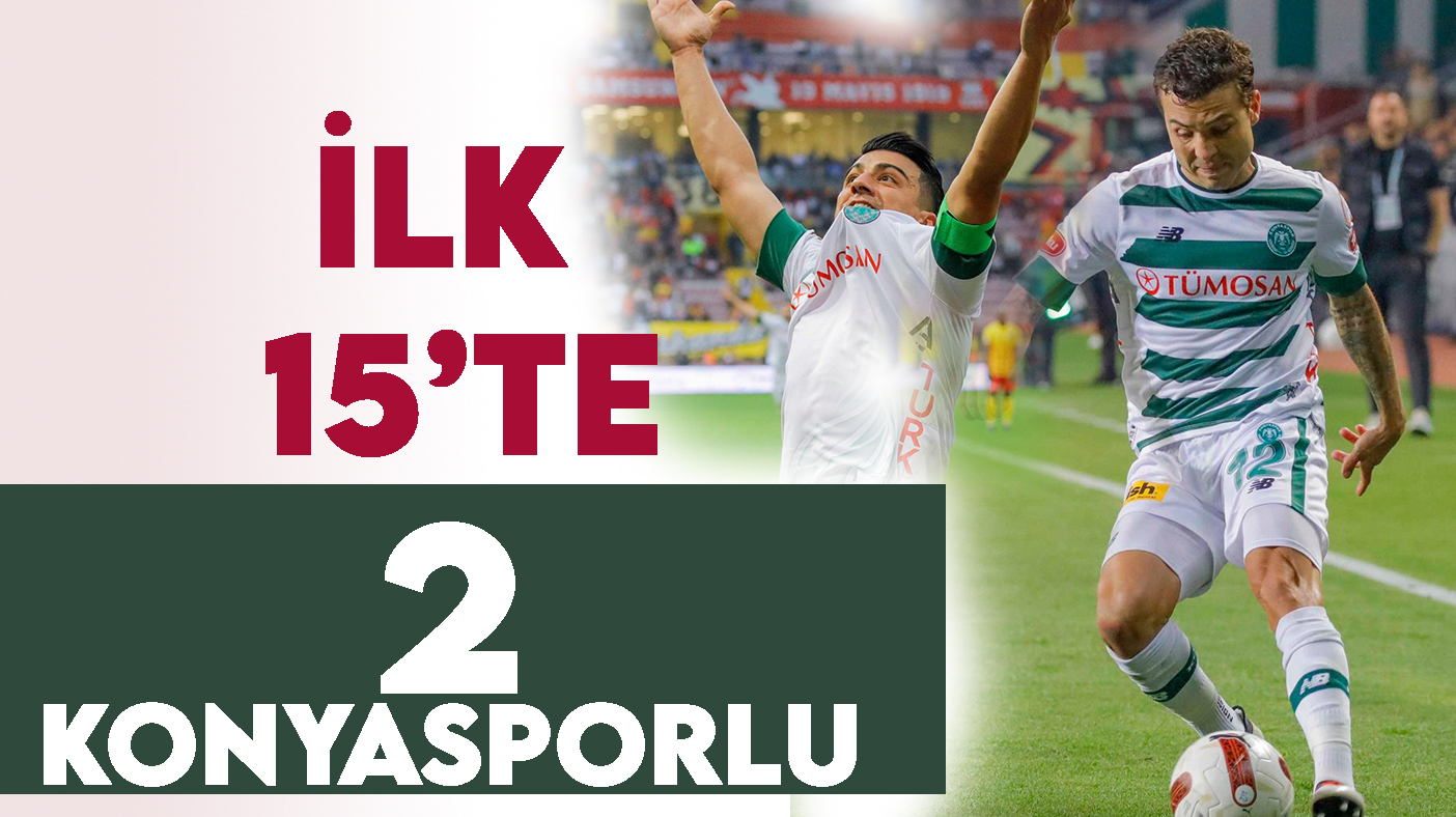 Süper Lig'de en fazla süre alan isimler arasında Konyaspor'dan iki oyuncu yer aldı