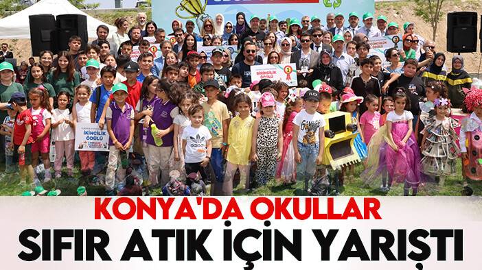Konya'da okullar sıfır atık için yarıştı: Kazananlar belli oldu