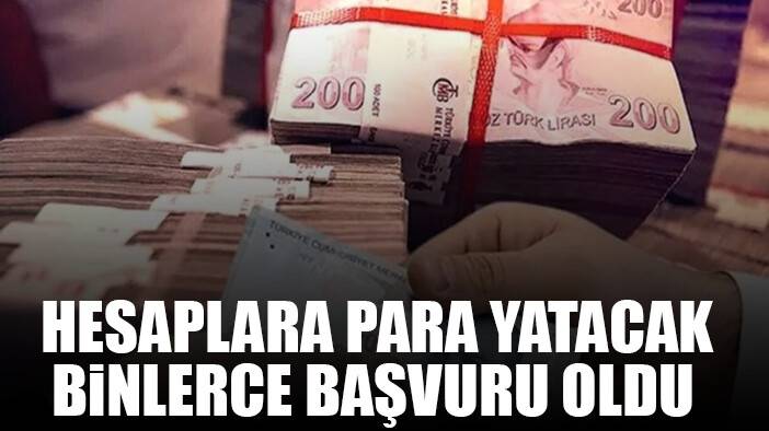 Hesaplara para yatacak! İki günde 12 bin başvuru yapıldı