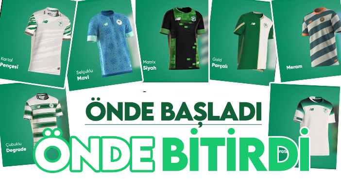 Konyaspor'da taraftarın seçtiği forma açık ara belli oldu