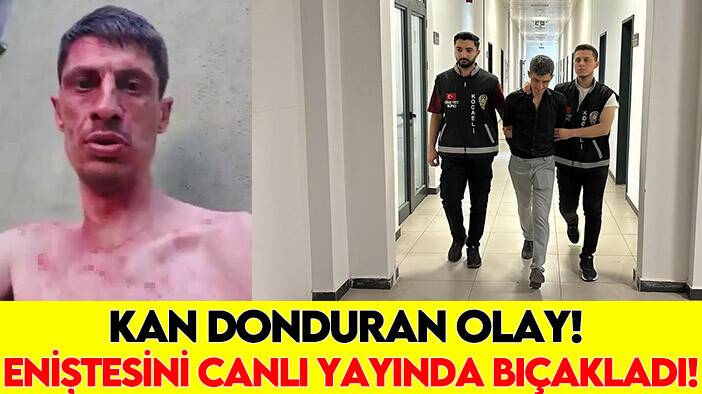 Kan donduran olay! Eniştesini canlı yayında bıçakladı!