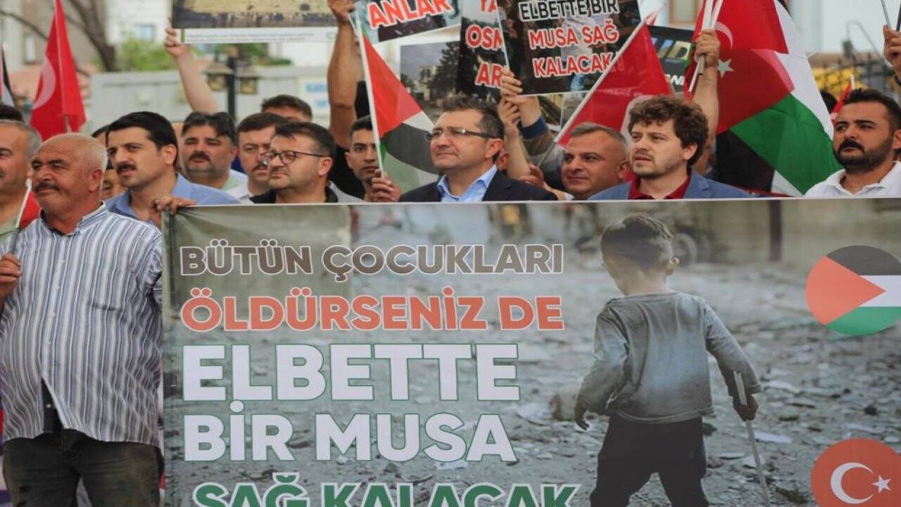 Karapınar'dan Filistin'e destek