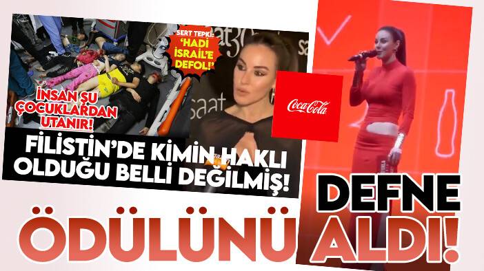 İsrail'i kınayamayan Defne Samyeli ödülünü İsrail destekçisi Coca-Cola'dan aldı