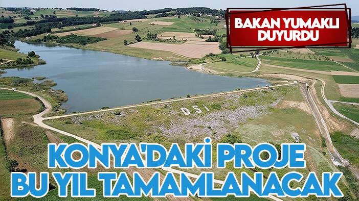 Tarımsal alanlar suya kavuşuyor! Bakan Yumaklı açıkladı: Konya'daki proje bu yıl tamamlanacak