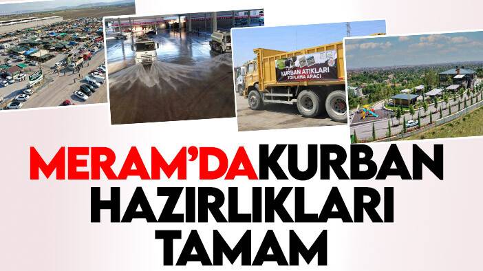 Meram'da Kurban Bayramı hazırlıkları tamamlandı