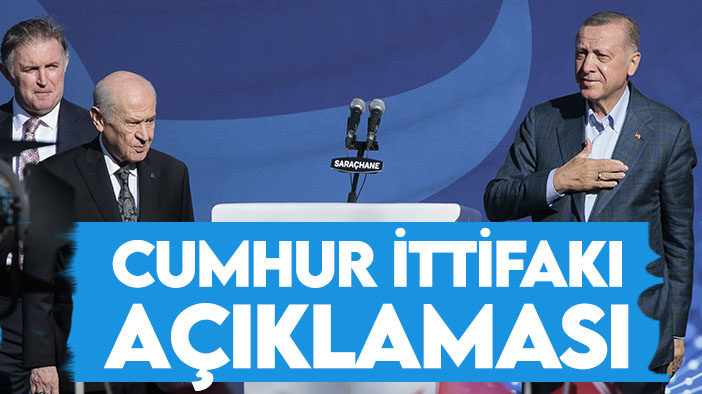 MHP Lideri Bahçeli'den "Cumhur İttifakı" açıklaması!