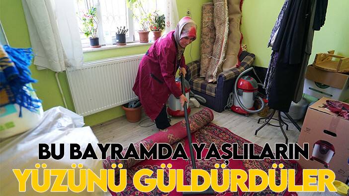 Bu bayramda yaşlıların yüzünü güldürdüler