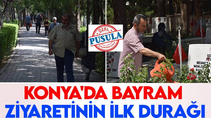 Konya'da bayram ziyaretinin ilk durağı