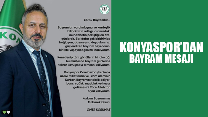 Konyaspor'dan bayram mesajı