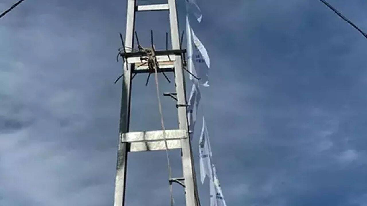 Kurban eti verilmeyince kendini asmaya çalıştı