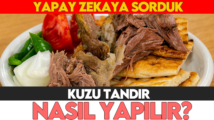 Yapay zekaya sorduk: Kuzu tandır nasıl yapılır?