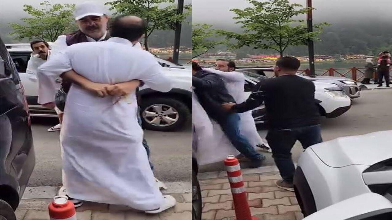 Trabzon Uzungöl'de Arap turistlerin kavgası