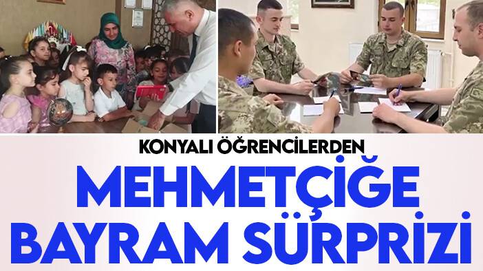 Konyalı öğrencilerden Mehmetçiğe bayram sürprizi