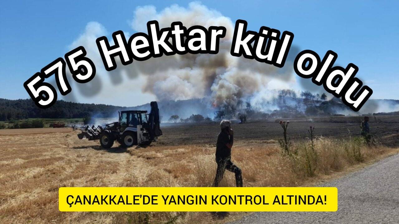 Çanakkale’deki yangın kontrol altına alındı
