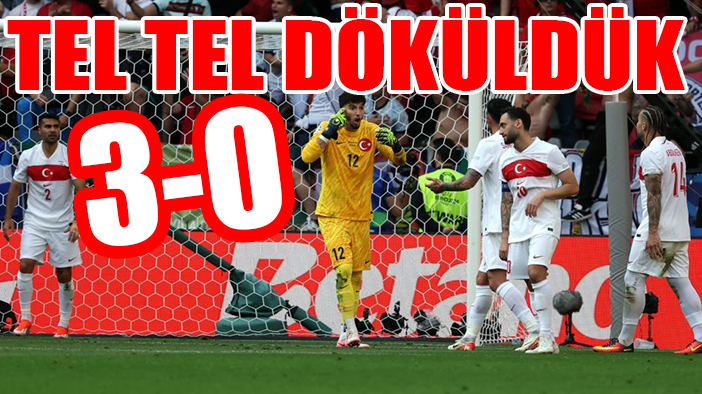 EURO 2024: Türkiye: 0 - Portekiz: 3