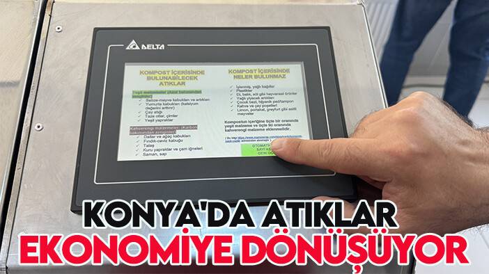 Konya'da atıklar ekonomiye dönüşüyor