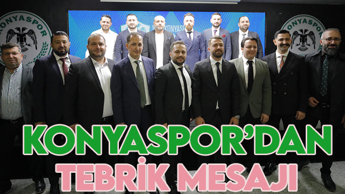 Konyaspor'dan pilot takım için tebrik mesajı