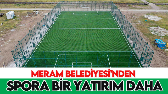 Meram Belediyesi'nden spora bir yatırım daha