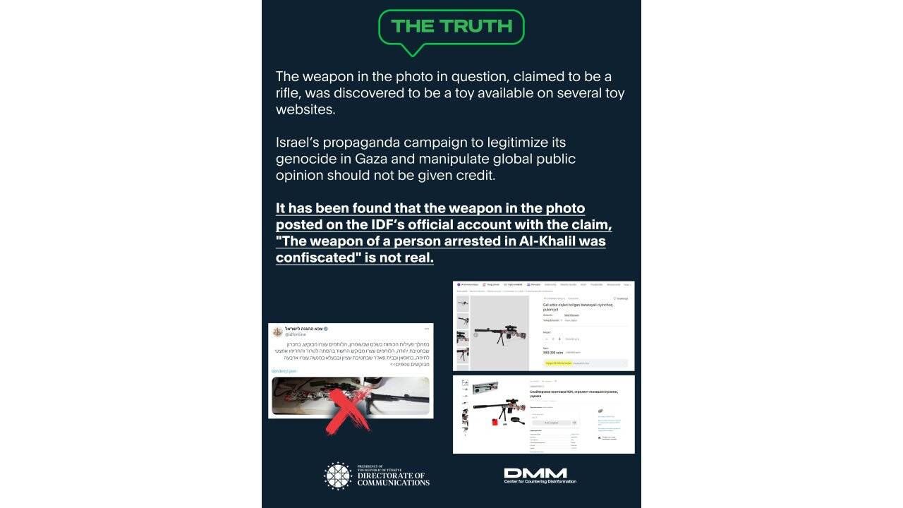 Türkiye, soykırımcı İsrail'in yalanını ifşa etti!