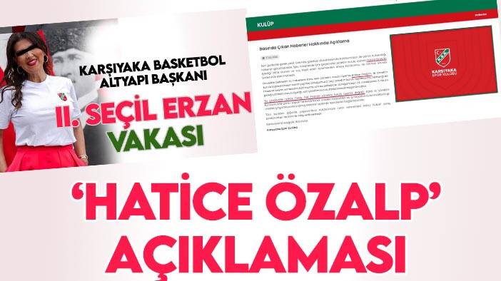 Karşıyaka Spor Kulübü'nden Banka Müdiresi Hatice Özalp'le ilgili açıklama