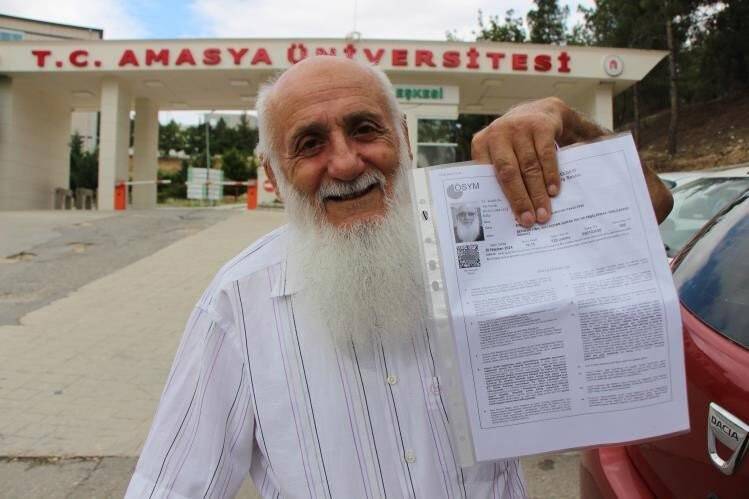 82 yaşındaki Yaşar dede 4’üncü defa DGS’ye girdi