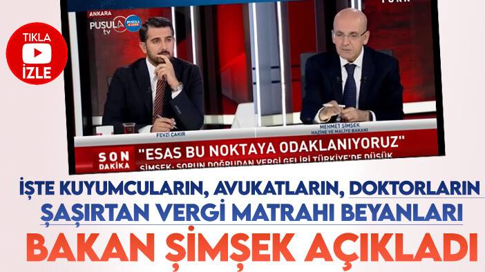 Doktor, avukat, kuyumcu... Ödedikleri vergiler şaşırttı!