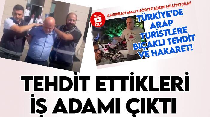 Elinde bıçakla yabancı uyrukluları tehdit eden şahıs tutuklandı