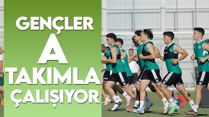 Altyapı hamlesi: Konyaspor'da genç oyuncular A Takım'la çalışıyor