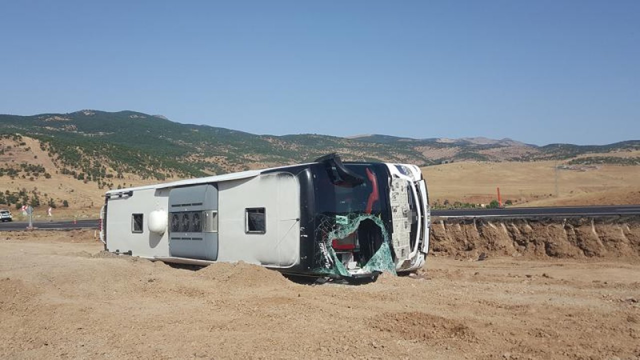 Bingöl'de otobüs kazası: 14 yaralı