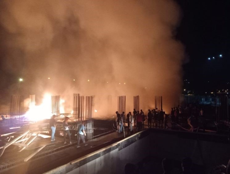 Şırnak Bölge Hastanesi alev alev yandı!
