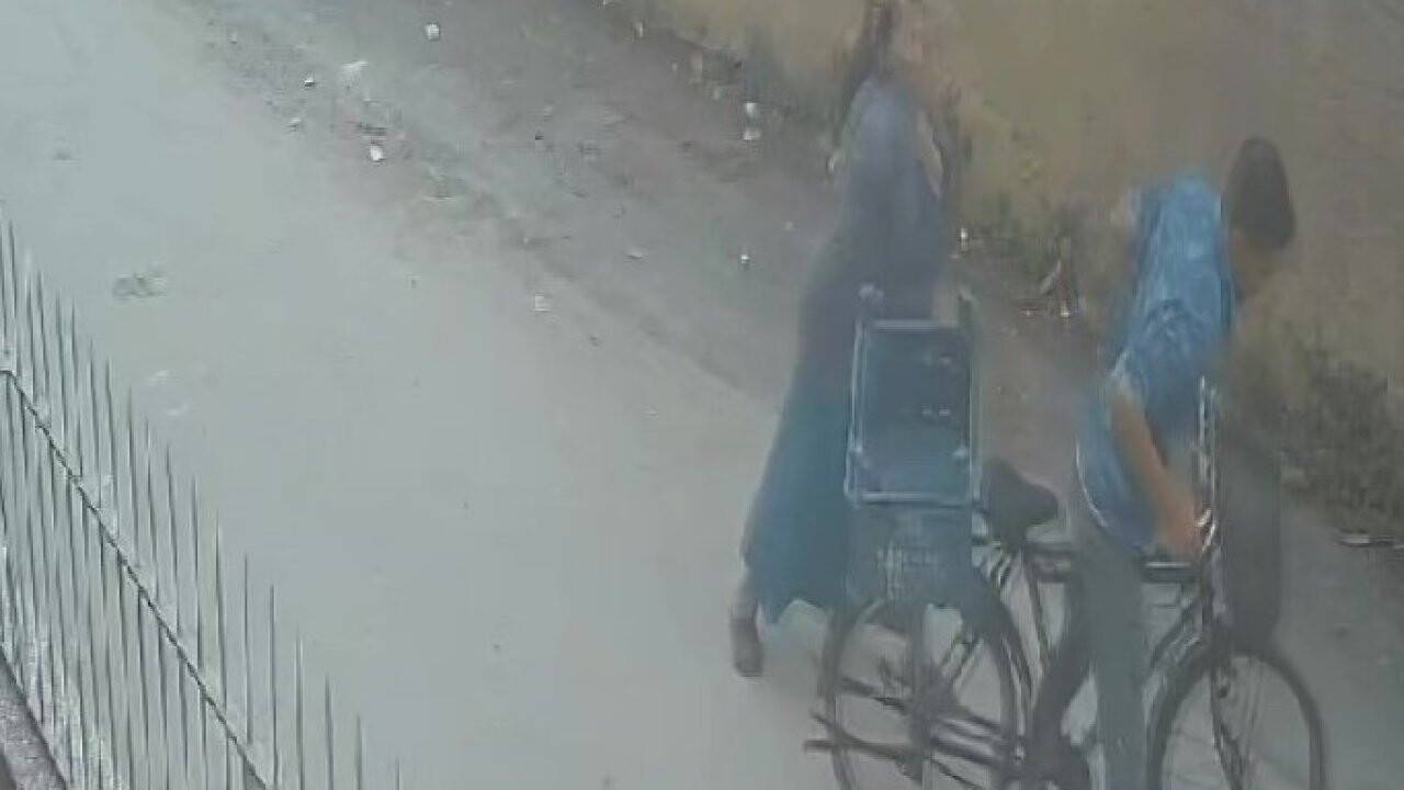 Kolyesini çalmak istediği kadından dayak yedi