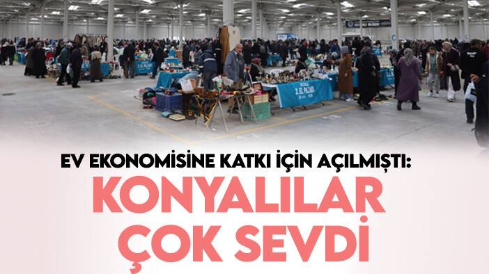 Ev ekonomisine katkı için açılmıştı: Konyalılar yoğun ilgi gösteriyor