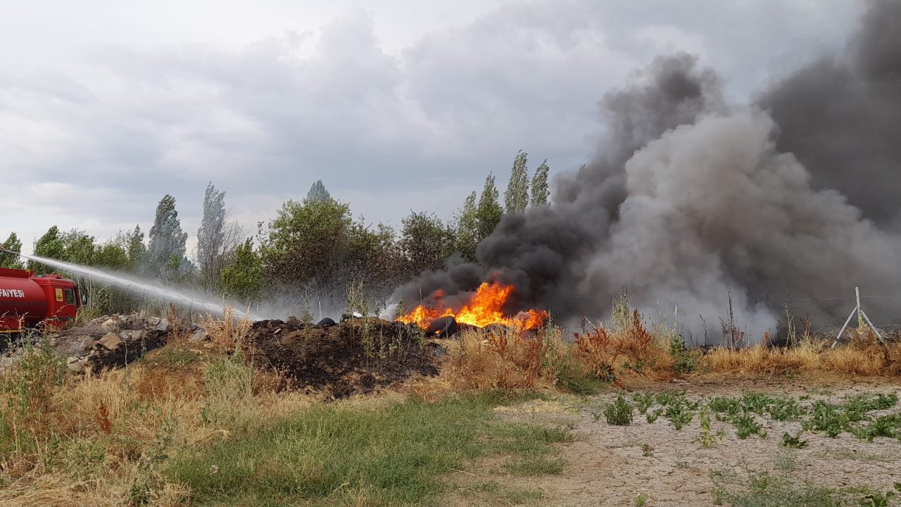 Konya'da çıkan yangın söndürüldü
