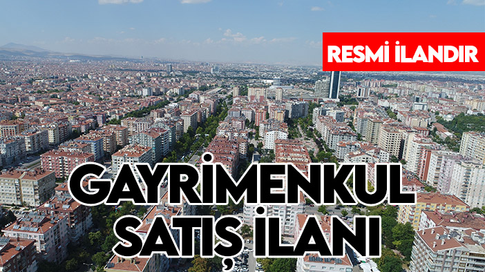 Konya Büyükşehir Belediye Başkanlığı'ndan gayrimenkul satış ilanı