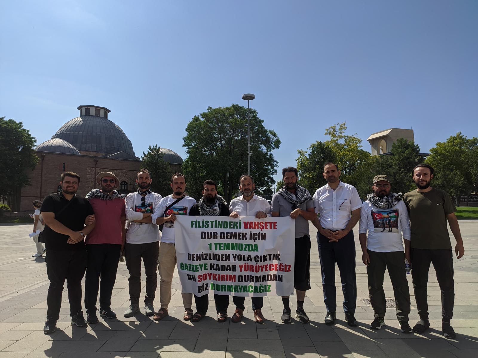 Gazze Yürüyüş Platformu, Konya’da kamp yaptı