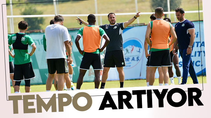 Konyaspor'da tempo artıyor