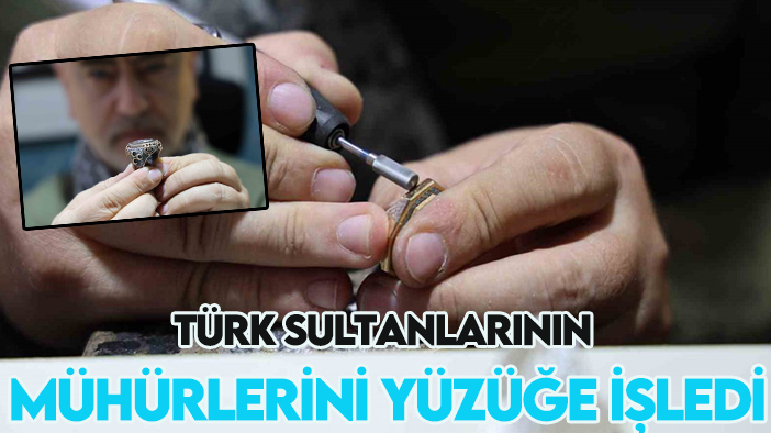 Cumhurbaşkanı Erdoğan'a 7 sultan mührünü taşıyan yüzük yaptı