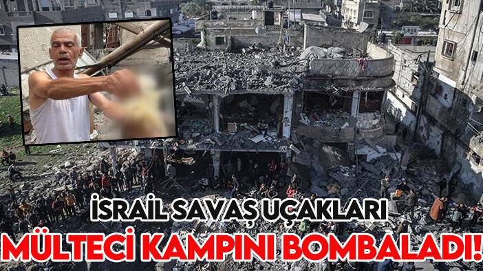 İsrail savaş uçakları mülteci kampını bombaladı!