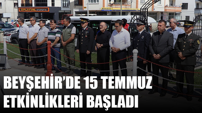 Beyşehir’de 15 Temmuz etinliklerinde şehitler için fidan dikildi