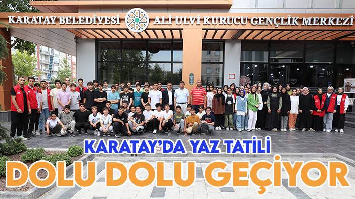 Karataylı öğrencilerin yaz tatili dolu dolu geçiyor