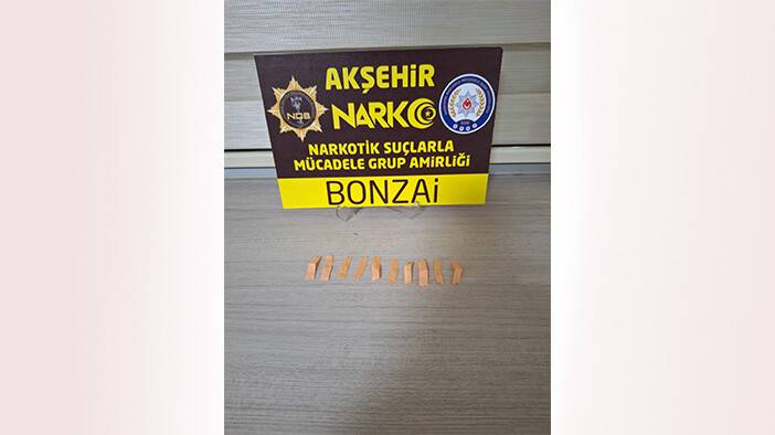 Akşehir'de uyuşturucu operasyonu: 1 tutuklama