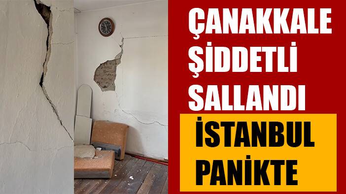 Marmara yine sallandı bu sefer şiddetli!