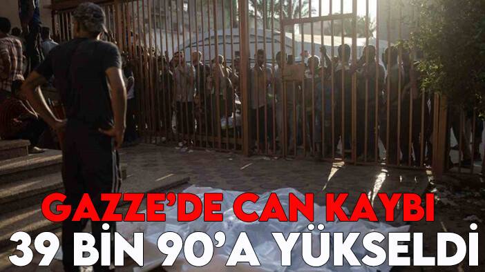 İsrail saldırılarına devam ediyor: Gazze’de can kaybı 39 bin 90’a yükseldi