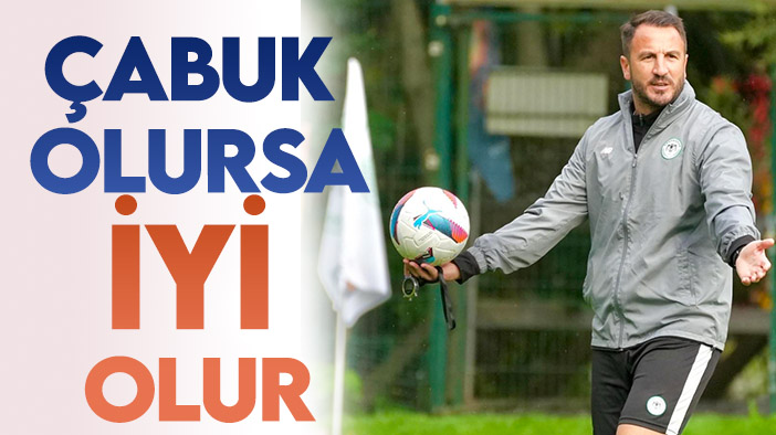 Konyaspor Teknik Direktörü Ali Çamdalı'dan yönetime "forvet" mesajı