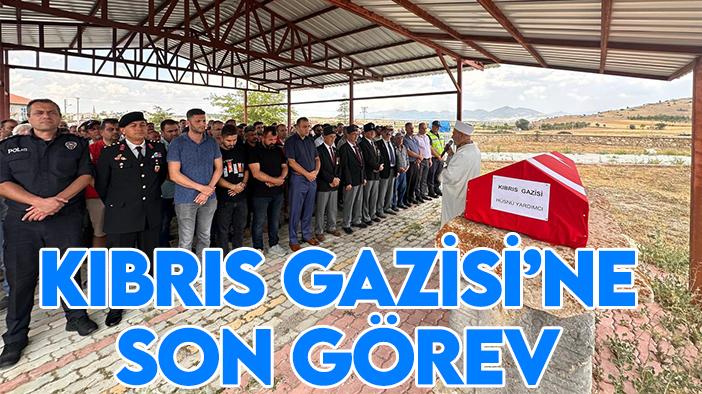Konya'da  vefat eden Kıbrıs gazisi son yolculuğuna uğurlandı