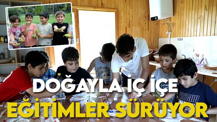 Konya'daki bu okul tabiatın içinde çocuklara eğitim veriyor