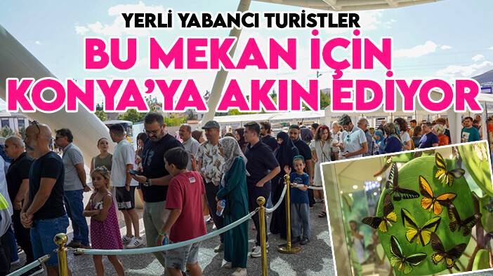 Konya'da hafta sonu yoğun ilgi gören mekanlar arasında: On binlerce kelebeğin doğal yaşam alanı