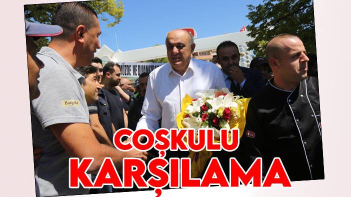 Erkoyuncu’ya coşkulu karşılama