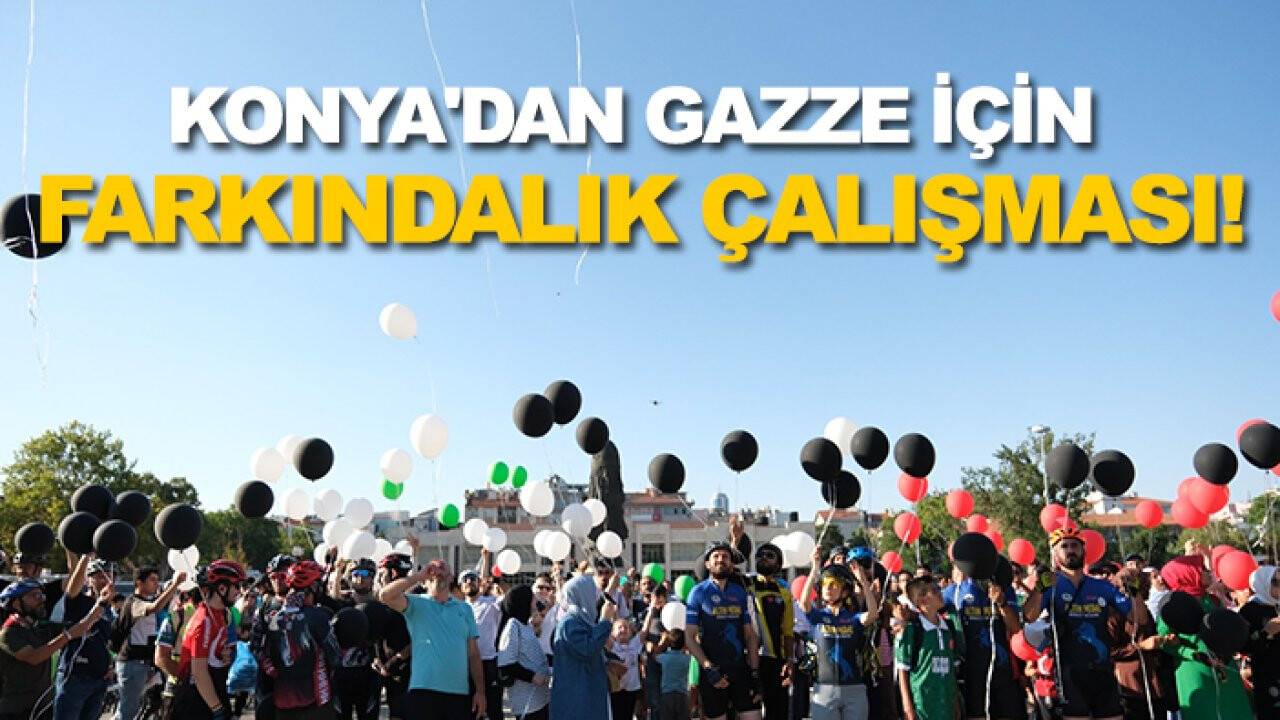 Konya'dan Gazze için farkındalık çalışması