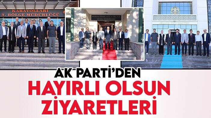 AK Parti'den Başkan Erkoyuncu ve Rektör Yılmaz'a hayırlı olsun ziyareti
